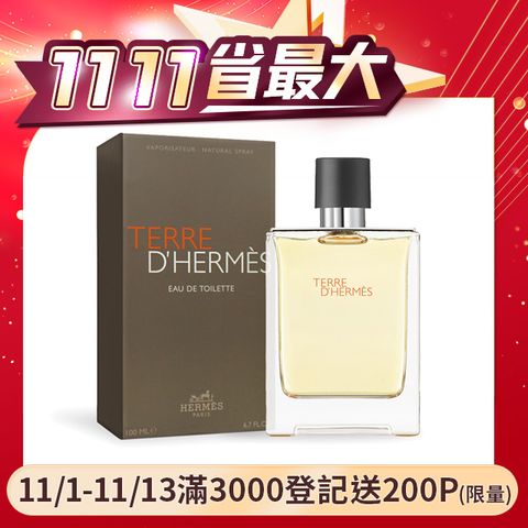 HERMES 愛馬仕 大地男性淡香水100ml 國際航空版 (柑橘木質)