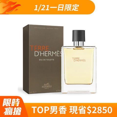 HERMES 愛馬仕 大地男性淡香水100ml 柑橘木質 國際航空版