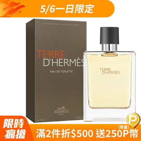 HERMES 愛馬仕 大地男性淡香水100ml 柑橘木質 國際航空版