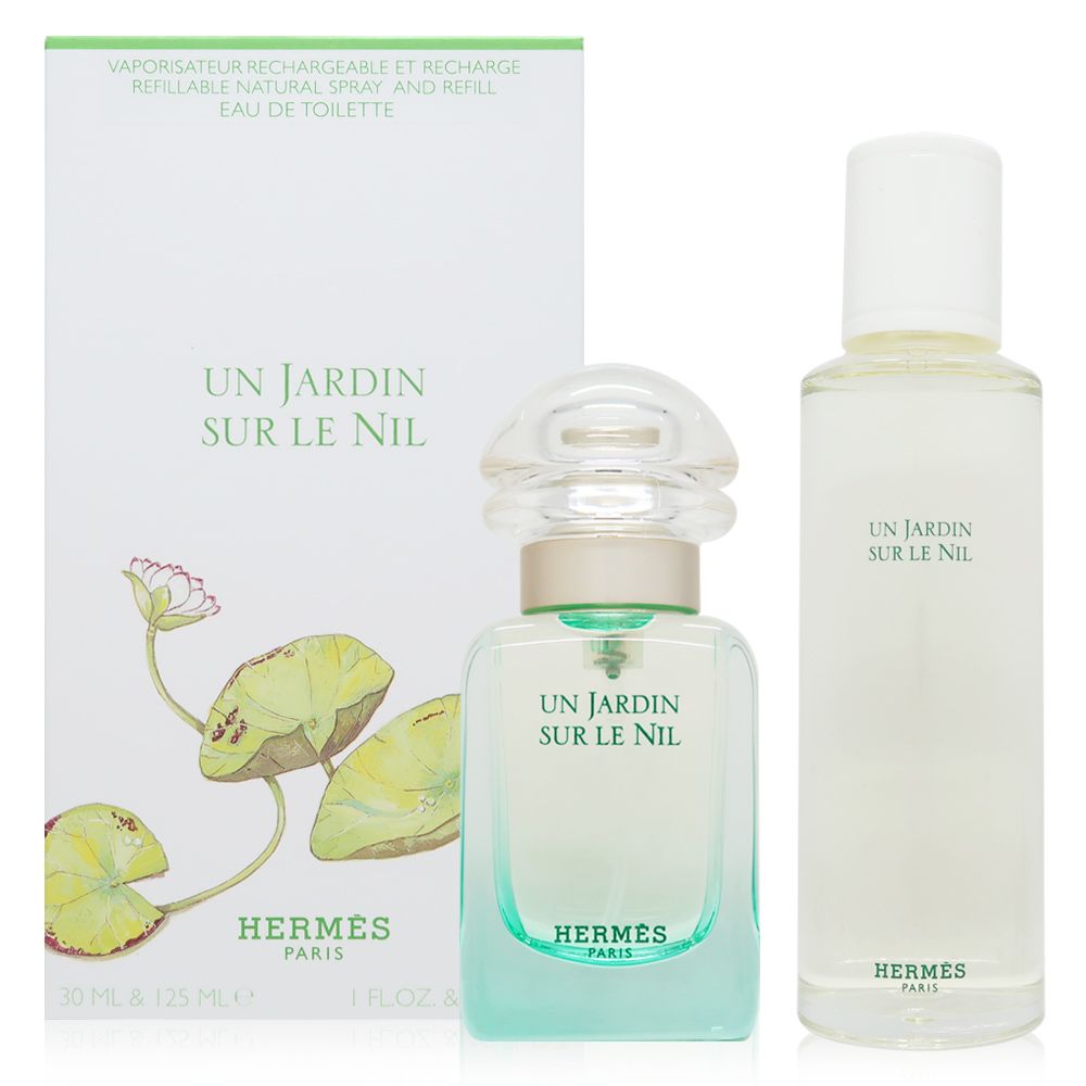 HERMES 愛馬仕   Un Jardin Sur Le Nil 尼羅河花園淡香水 30ml + 125ml 補充瓶