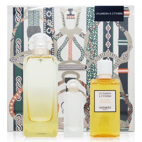 HERMES 愛馬仕 Un Jardin a Cythere 希瑟花園歡慶禮盒 (淡香水100ml+7.5ml+沐浴膠40ml)