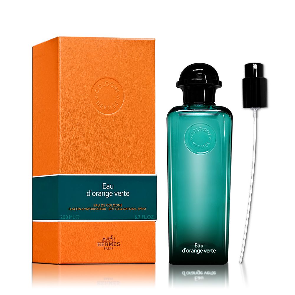 Eaudorange verteEAU DE COLOGNEFLACON & VAPORISATEUR BOTTLE & NATURAL SPRAY200 HERMESPARIS6.7 FLOZEaudorange verte