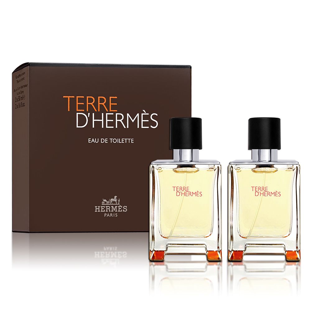 HERMES 愛馬仕 Terre D'Hermes 大地男性淡香水禮盒 50MLX2入