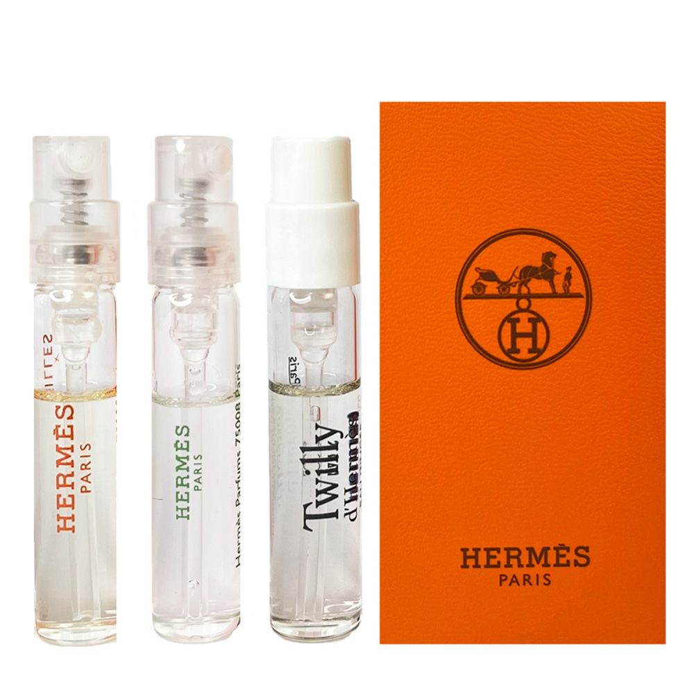 HERMES 愛馬仕 (絲巾生薑+紫羅勒+橘采星光) 2ml 針管組合