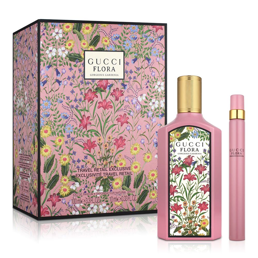 GUCCI 古馳  幻夢梔子花女性淡香精禮盒(淡香精100ml+隨行香氛10ml)