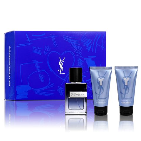 YSL 聖羅蘭 2024 520 限量Y男香禮盒(淡香精60ML+沐浴膠50ML+鬍後乳50ML)