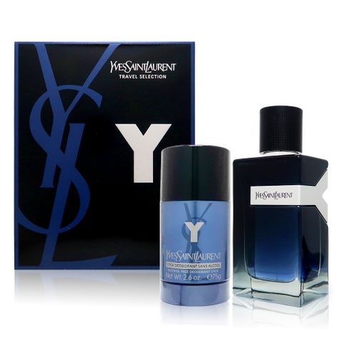 YSL 聖羅蘭 Y Men Y男性二入禮盒組 (淡香精 EDP 100ml+體香膏 75g)