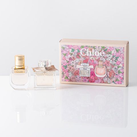 Chloe 雙瓶迷你禮盒特惠組（同名淡香精+芳心之旅 20ml） 全新繽紛花盒版