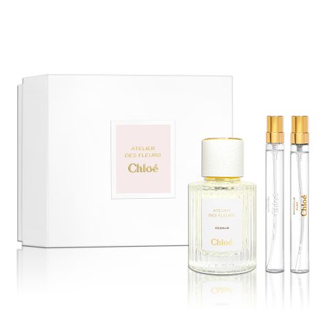 CHLOE 克羅埃 仙境花園香氛禮盒(北國雪松50ML+木蘭詩語10ML+繁嶼依蘭10ML)