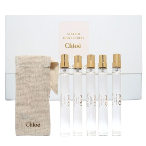 CHLOE 蔻依 仙境花園香氛禮盒 5x10ml(煙雨茉莉/淺吻含羞草/木蘭詩語/玫瑰/北國雪松)