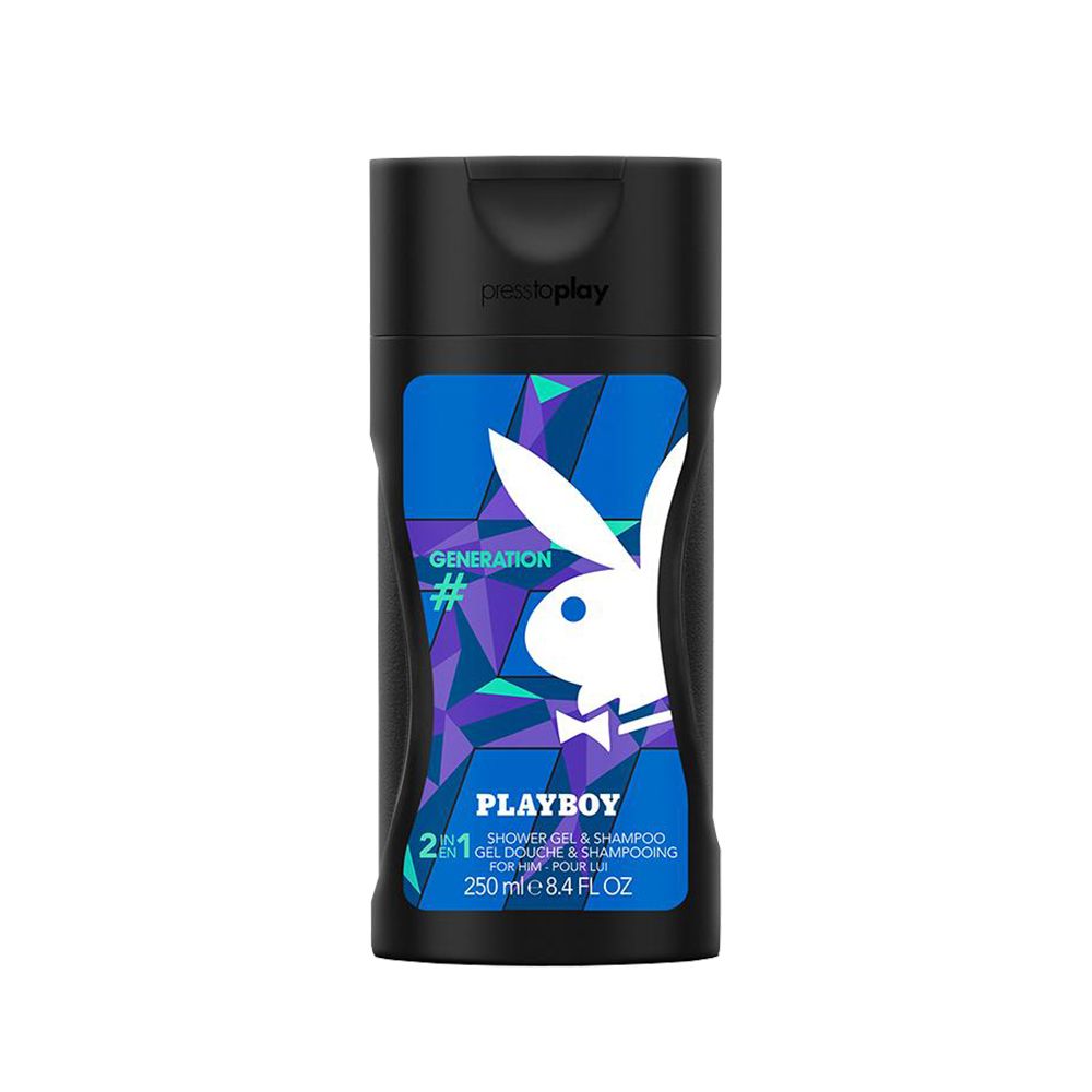 PLAYBOY  時代經典男性保濕香水2合1洗髮沐浴膠 250ml