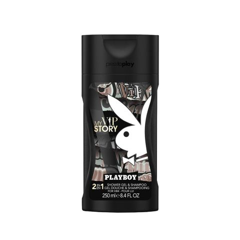 PLAYBOY 大人物傳奇經典男性保濕香水2合1洗髮沐浴膠 250ml (My VIP Story)