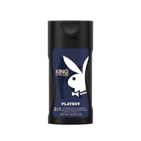 PLAYBOY 國王皇后經典男性保濕香水2合1洗髮沐浴膠 250ml (King Of The Game)