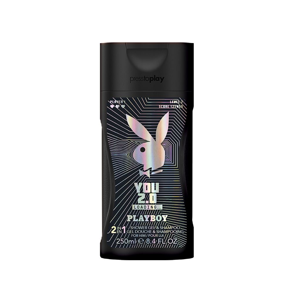 PLAYBOY  全面啟動男性保濕香水2合1洗髮沐浴膠 250ml