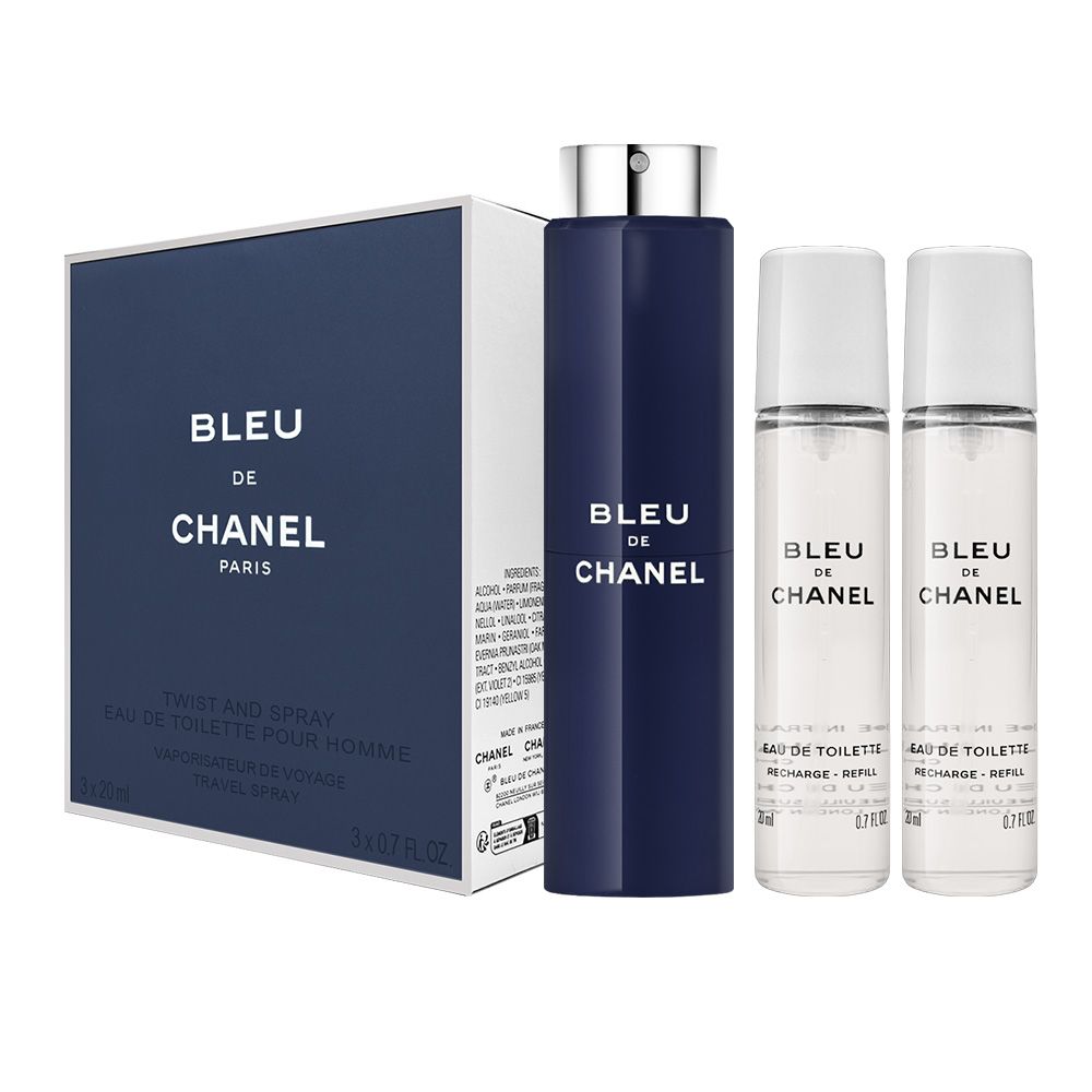 CHANEL BLEU DE CHANEL 3本セット 各20ml 香水 CHANEL 香奈兒BLEU藍色男性隨身淡香水20ml*3 (國際航空版