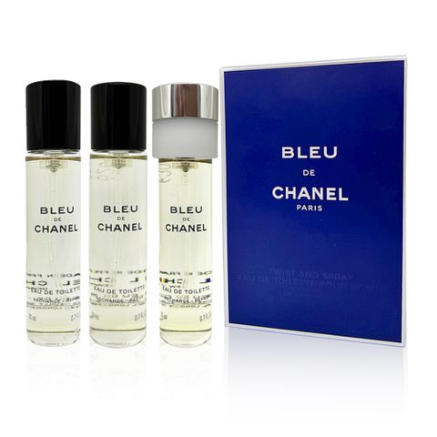 CHANEL 香奈兒 藍色男性隨身淡香水 3x20ml (國際航空版)