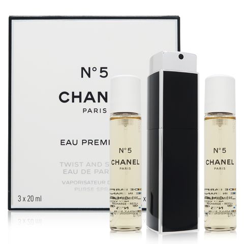 CHANEL 香奈兒 N5 EAU PREMIERE 低調奢華版淡香精 行動香水 20mlX3