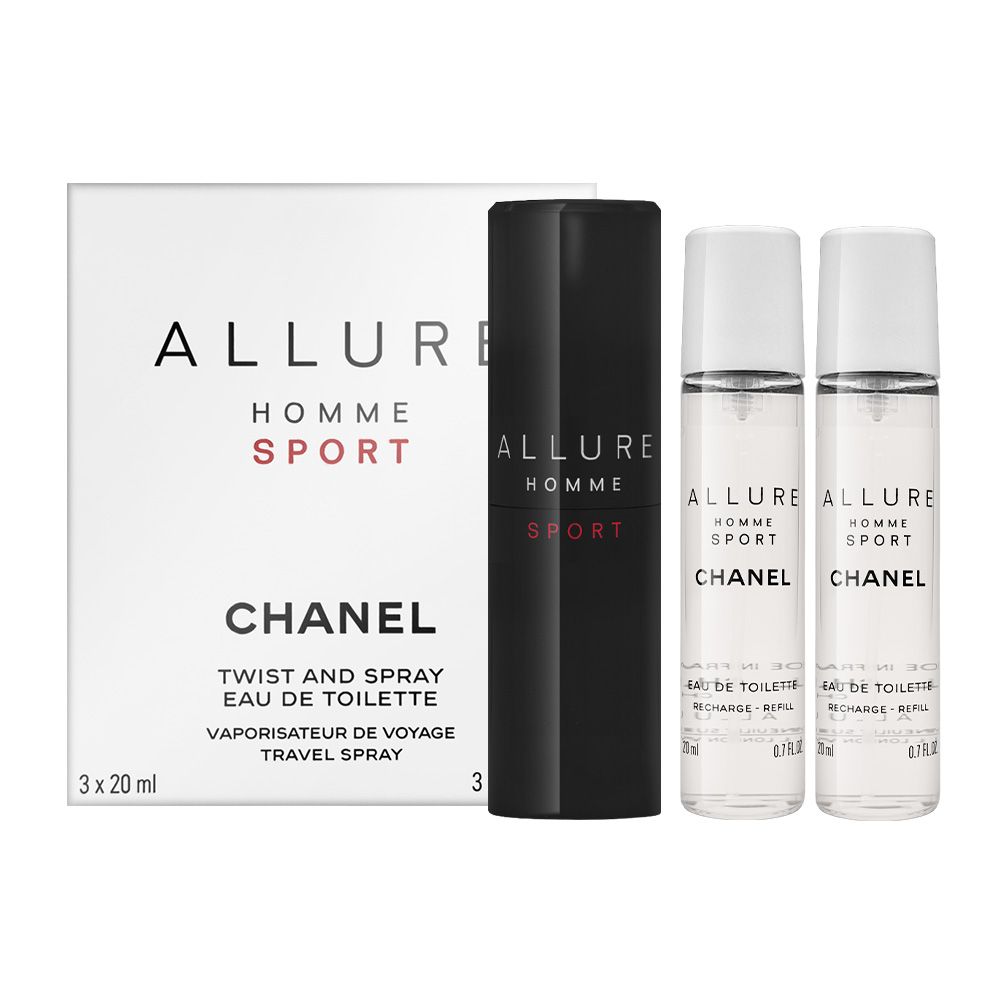 CHANEL 香奈兒 ALLURE男性運動隨身淡香水 20ml*3