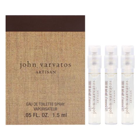 John Varvatos Artisan 工匠藤編男性淡香水 1.5ml 針管 *3入組