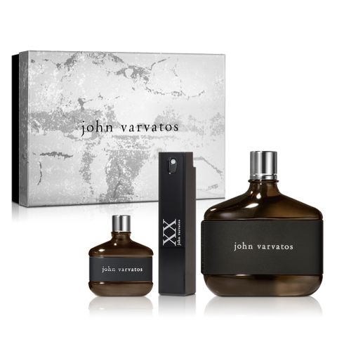 John Varvatos 經典同名男性淡香水禮盒(經典同名淡香水125ml+小香15ml+XX經典光芒淡香水17ml)