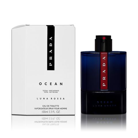 PRADA LUNA ROSSA OCEAN 卓越海洋男性淡香水 100ML TESTER 環保包裝
