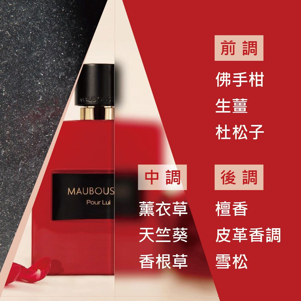 Mauboussin 夢寶星   絕對紅男性淡香精(100ml)