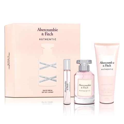 Abercrombie & Fitch A&F 真我女性淡香精假期禮盒(淡香精100ML+15ML+身體乳200ML)