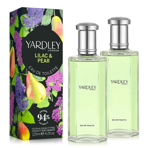 YARDLEY 雅麗 紫丁香&梨子淡香水(125ml)X2入