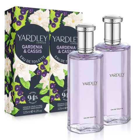 YARDLEY 雅麗 梔子花&黑醋栗淡香水(125ml)X2入