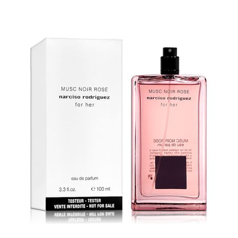 NARCISO RODRIGUEZ MUSC NOIR ROSE 嫣紅繆思女性淡香精 100ML 無蓋 TESTER 環保包裝