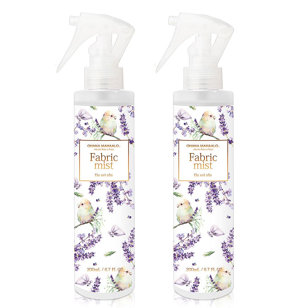 OHANA MAHAALO  小羽薰香居家恬謐衣物環境清新噴霧(200ml)X2入