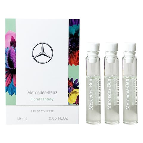 Mercedes Benz 賓士 綠意花境女性淡香水 1.5ML 針管-3入組