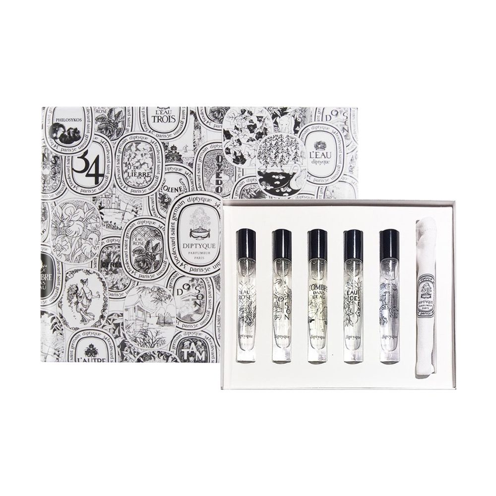 Diptyque 經典淡香水禮盒 7.5ml*5入 (杜桑+玫瑰之水+影中之水+感官之水+希臘無花果)
