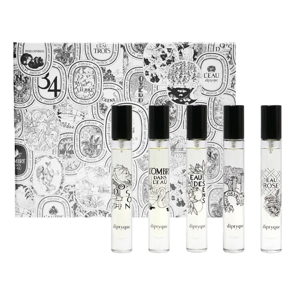 Diptyque 經典淡香水禮盒 7.5ml*5入 (杜桑+玫瑰之水+影中之水+感官之水+希臘無花果)
