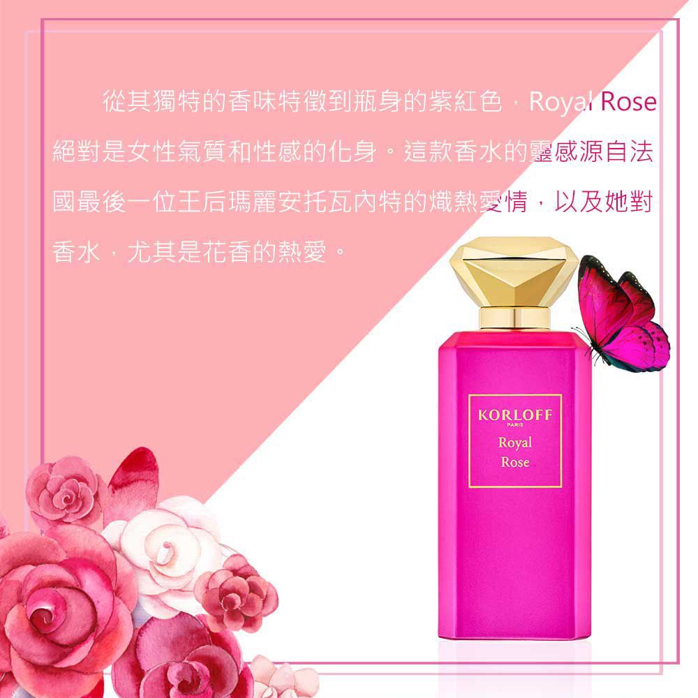 Korloff PARIS 王室皇家玫瑰淡香精 88ml (Royal Rose)