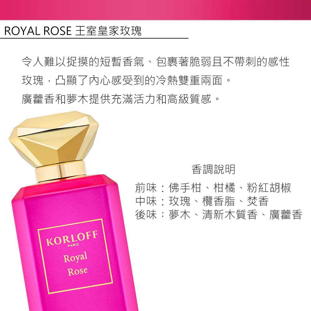 Korloff PARIS 王室皇家玫瑰淡香精 88ml (Royal Rose)