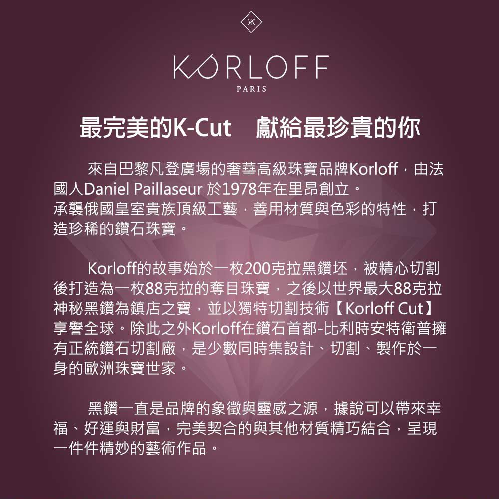 Korloff PARIS 王室皇家玫瑰淡香精 88ml (Royal Rose)