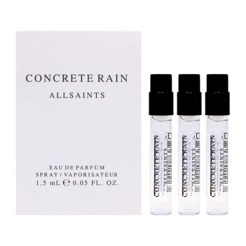 AllSaints Concrete Rain 露雨之鏡中性淡香精 1.5ml 針管 3入組