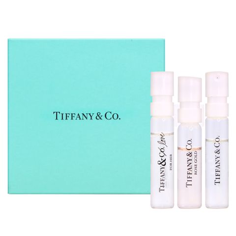 Tiffany & Co.蒂芬妮 經典香水針管禮盒 3入組 (同名1.2ml+玫瑰金1.5ml+愛語女1.2ml)