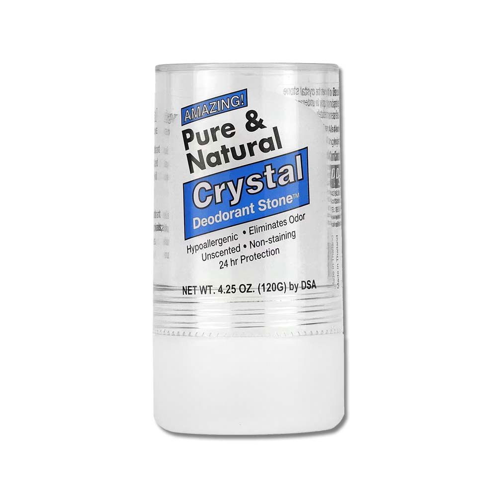  美國DSA-Pure&Natural固體香氛除臭棒-無香藍標120g/大條(身體淨味體香膏,礦物鹽去狐臭,全膚質適用)