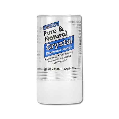 美國DSA-Pure&Natural固體香氛除臭棒-無香藍標120g/大條(身體淨味體香膏,礦物鹽去狐臭,全膚質適用)