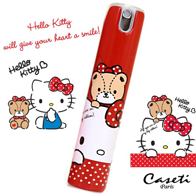 Hello Kitty 【 X Caseti】熊熊復古紅 香水分裝瓶 旅行香水攜帶瓶4ml