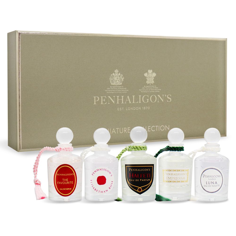 PENHALIGON'S 潘海利根 女性香水禮盒5入組(5mlX5)[伊莉莎白+女王+黑玫瑰+廣霍之匣+月亮女神]-國際航空版