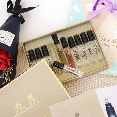 PENHALIGON'S 潘海利根 香氛圖書館禮盒[2mlX10香水+提袋+花束]