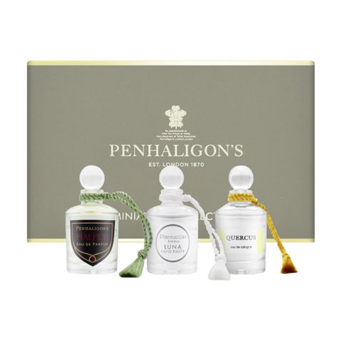 PENHALIGON'S 潘海利根 迷你香水禮盒 5mlX3 (月亮女神+皇家橡樹+黑玫瑰) 國際航空版