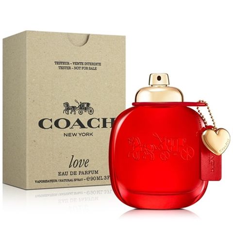 COACH 蔻馳 LOVE 時尚戀紅女性淡香精 90ml-Tester包裝