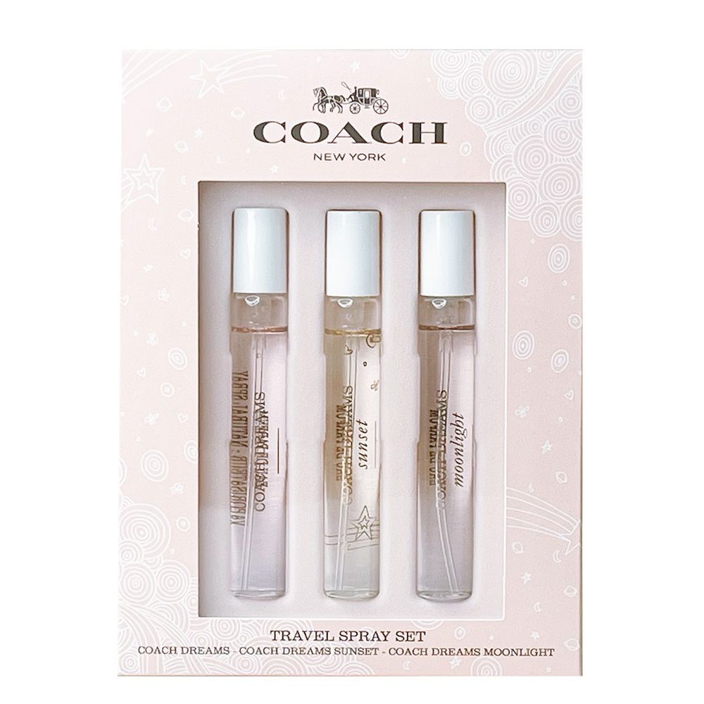 COACHNEW YORK    sunset   moonlight  TRAVEL SPRAY SETCOACH DREAMS COACH DREAMS SUNSET  COACH DREAMS MOONLIGHT