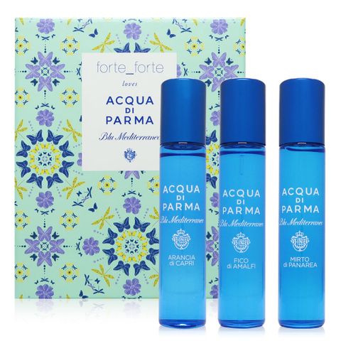 Acqua Di Parma 帕爾瑪之水 藍色地中海香氛探索組 12ml x 3 (Forte_Forte 聯名限量版)