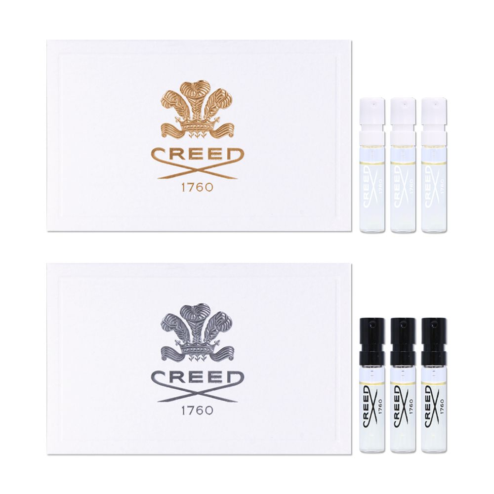 CREED 1760香水系列暮光/阿文圖斯/維京之泉淡香精1.7ml 針管(3入組) 多 