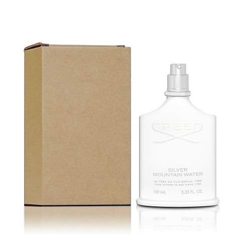 CREED 克蕾德 銀色山泉男性淡香精 100ML 無蓋 TESTER 環保包裝